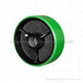 4-8inch pu wheel on cast iron center caster wheels