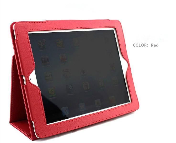  High quality auto sleep leather case for ipad2 ipad3(new ipad) and ipad4