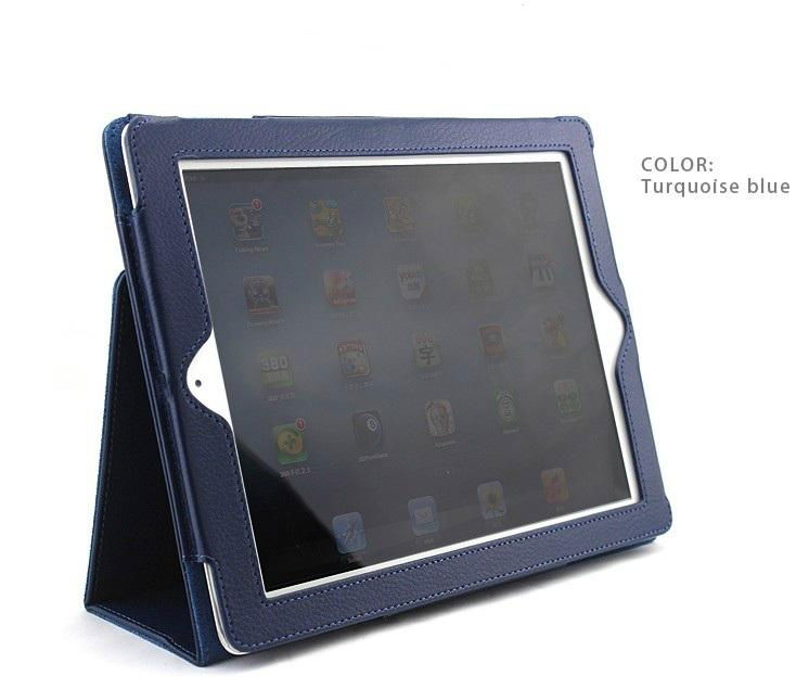  High quality auto sleep leather case for ipad2 ipad3(new ipad) and ipad4 3