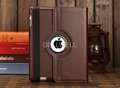 360 Degrees Rotating Stand Leather Smart Case for Apple ipad4 and ipad3 and ipad 4