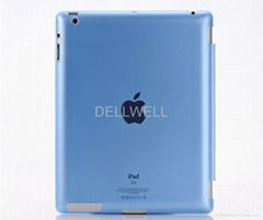Crystal smart back cover for iPad 2 and iPad3 and iPad4