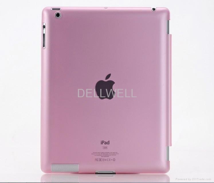 Crystal smart back cover for iPad 2 and iPad3 and iPad4 4