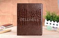 Glossy Crocodile Pattern Magnetic Leather Stand Case For ipad4 and ipad3 and ipa 1