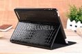 Glossy Crocodile Pattern Magnetic Leather Stand Case For ipad4 and ipad3 and ipa 3