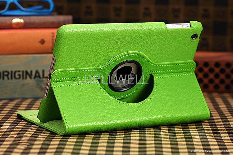 360 degree rotating standing magnetic case for iPad Mini  3
