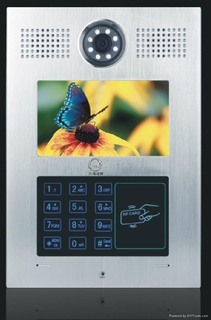TL-880B01款数字可视对讲7寸TFT-LCD屏主机 2