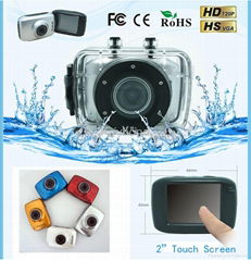 HD 2" Touch Screen Waterproof Action