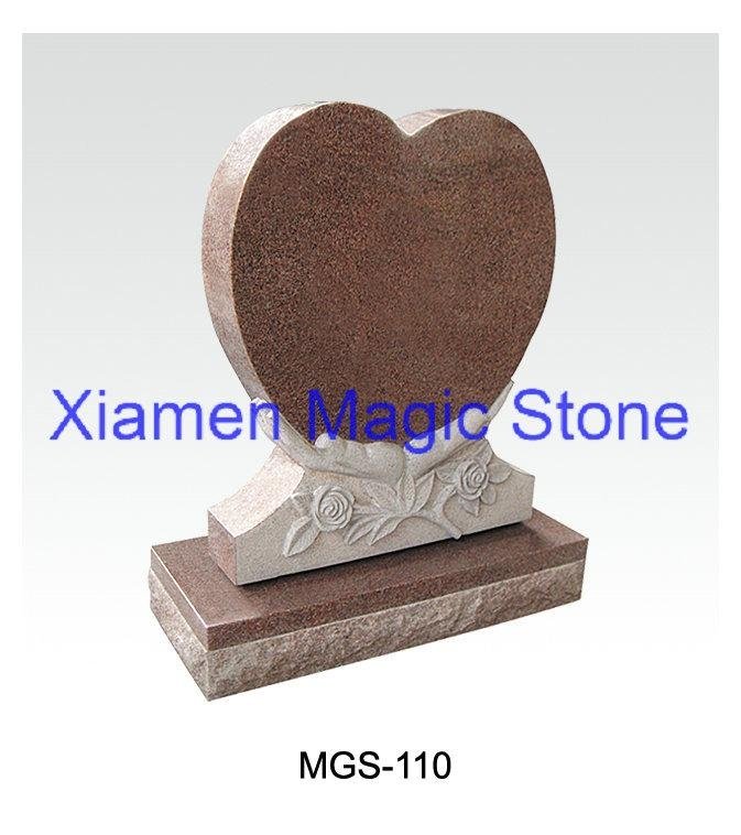 Heart headstones/monuments/tombstones 4