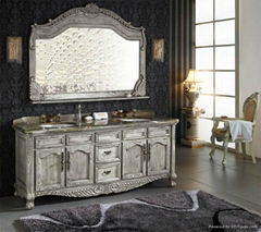 Luxury Solid Wood Antique Bathroom Vanities 