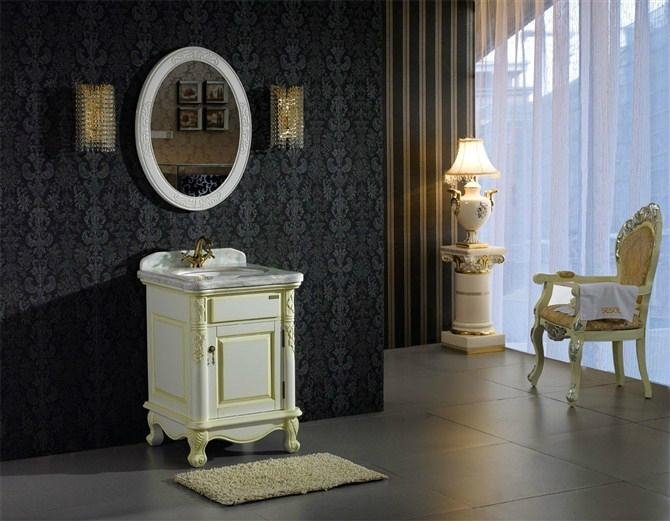 Small And Elegant Wooden Mirrored wall cabinet bathroom OL-332  3