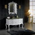 Bathroom Antique White Single Sink