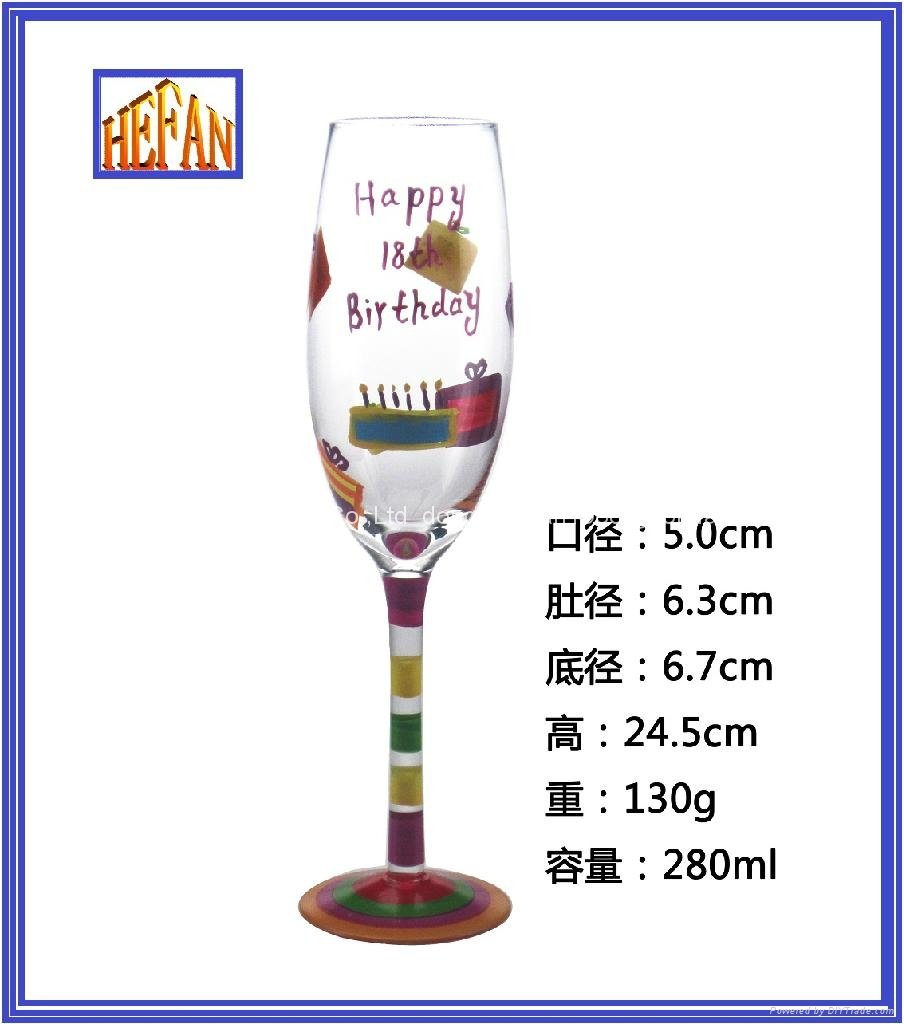 Hand Painted Glass 4