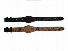 Leather watch band