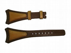 Leather watch band