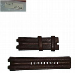 Leather watch band