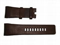 Leather watch band