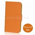 HOT SELL iPhone 5 leather case OEM is acceptable 5