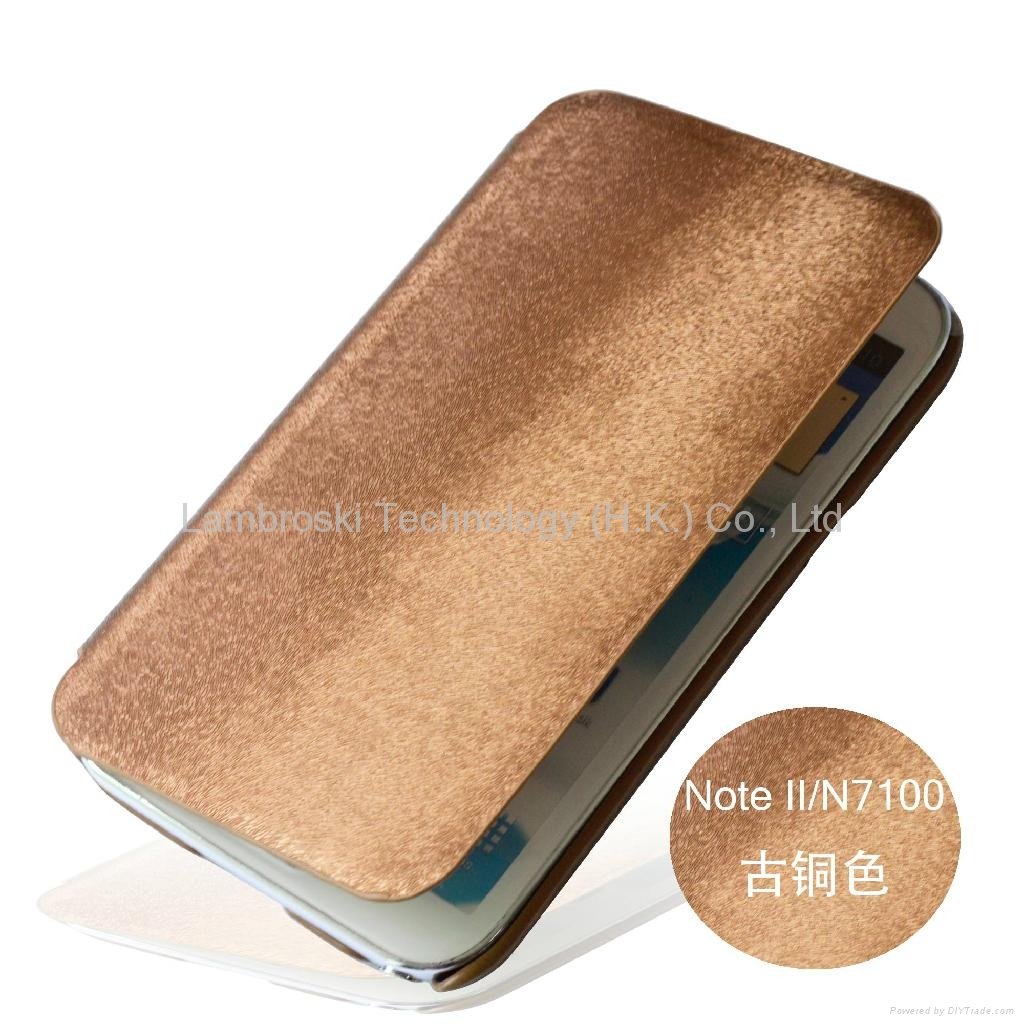 Samsung Galaxy Note 2 N7100 Genuine Leather Case OEM Order is acceptable 3