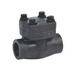 Forged steel socket weld or thread check valve