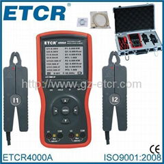ETCR4000A Intelligent Double Clamp Digital Phase Volt-Ampere Meter