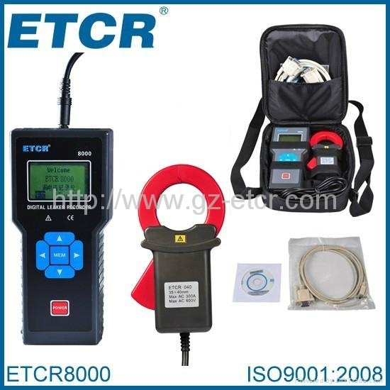 ETCR8000 Leakage Current Monitoring Recorder