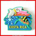 Costa Rica souvenir 3D soft pvc fridge magnet with rubber magnet