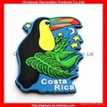 Costa Rica souvenir 3D soft pvc fridge magnet with rubber magnet 4