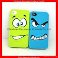 Funny silicone cell phone cases for Iphone 4/4s