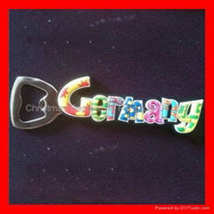 Germany Souvneir 3D soft pvc bottle opener with magnetic