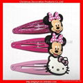 Mustache 3D soft pvc hair clips for girls 2