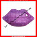 Glitters lip shape silicone phone cases for Iphone 4/4s 1