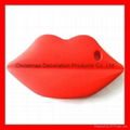 Glitters lip shape silicone phone cases for Iphone 4/4s 3