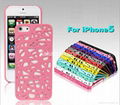 Bird Nest Design Hollow Net Hard Back Cover Case for Apple iPhone 5G