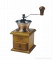 Manual wood coffee machine mill  2