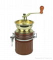 Manual coffee machine mill