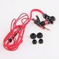 New design Zipper Earphone with Volume control and Mic for iPhone 1