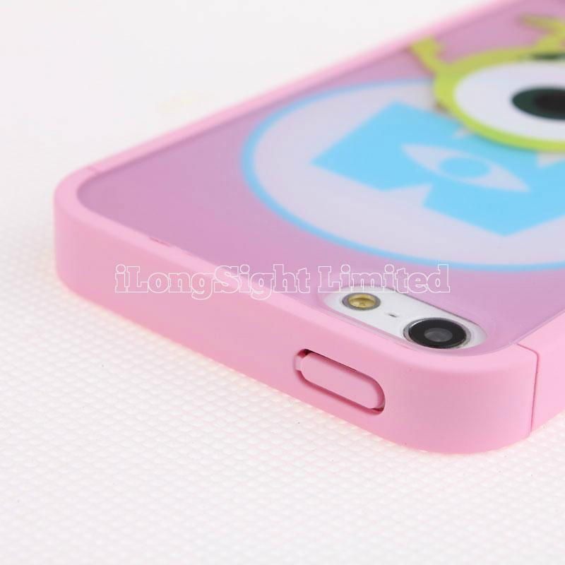 Clear printing pattern 3 in 1 Protect shell case for iphone 5 4