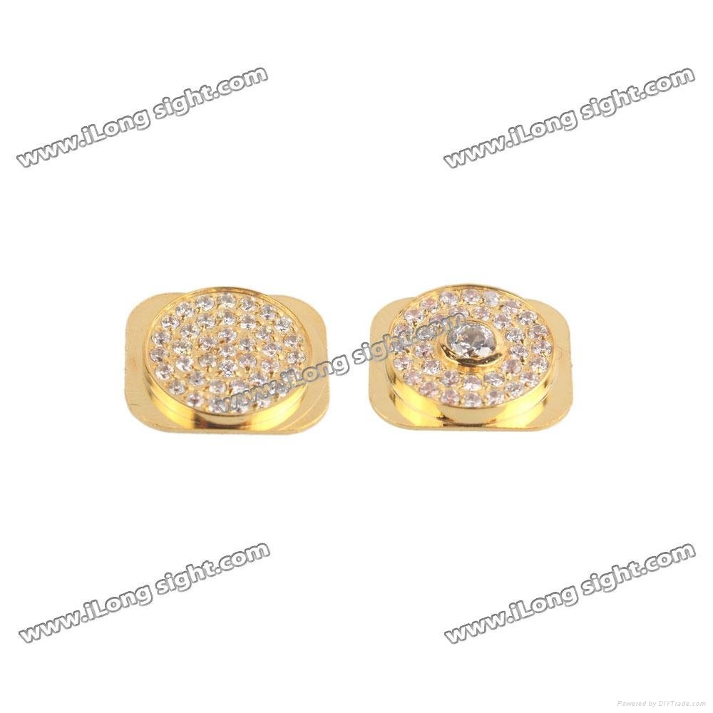 Gold Diamond Home Button For iPhone 5  5
