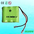 2/3aaa 3.6v 300mah nimh battery pack