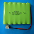 7.2v NI-MH AA battery pack 1500mAh