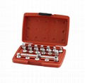 19pcs 3/4/6PT Oil Screws Socket Set