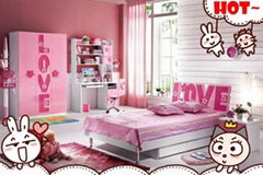 Pink children bedroom furniture for girls