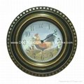Outsized Gold Bronze Color Frame Antiqued Clock  AN0030A 2