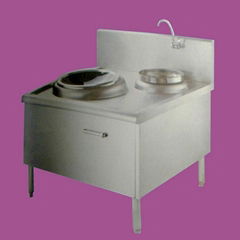 Heavy duty commercial single wok 12000w