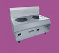 Double flat countertop induction cooker