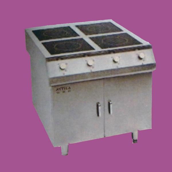 Four rings commercial induction cooker with cabinet