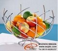 Chrome wire fruit bowl 2