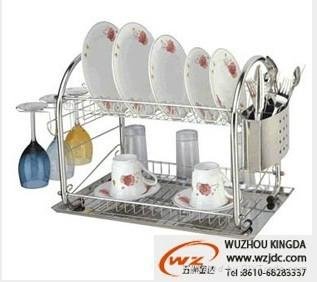 stainless steel Kitchen plate rack  3