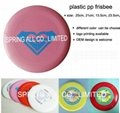 round shape plastic frisbee 