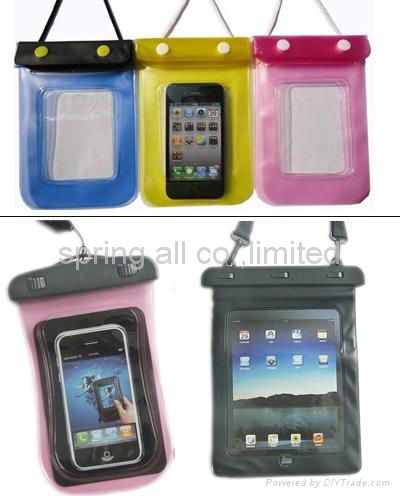 pvc waterproof bag, mobilephone bag